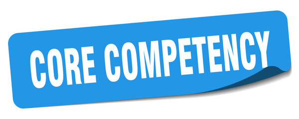 core competency sticker. core competency label