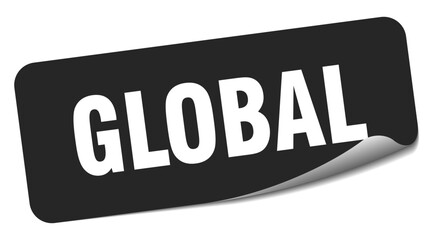 global sticker. global label