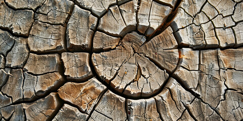 Old wood texture background. felled old teak tree. brown wooden texture elegant Close up wooden surface. Wooden floor or table with natural pattern.