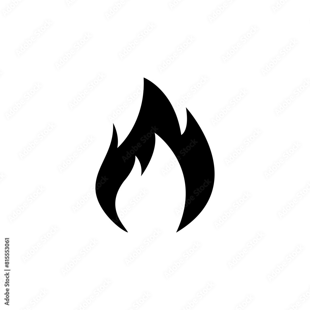 Poster fire flame, flammable flat vector icon. simple solid symbol isolated on white background. fire flame