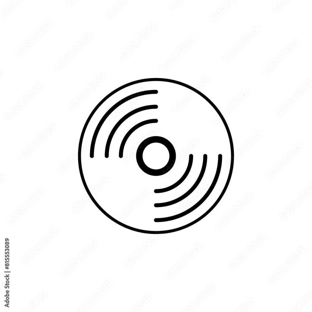 Poster compact disc, dvd or cd storage flat vector icon. simple solid symbol isolated on white background. 