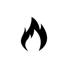 Fire Flame, Flammable flat vector icon. Simple solid symbol isolated on white background. Fire Flame, Flammable sign design template for web and mobile UI element