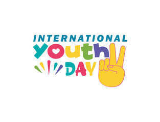 International Youth Day , Youth Day 12 August, Vector Illustration.
