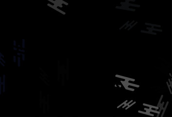 Dark Black vector layout with flat lines.