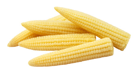 Delicious baby corn cut out