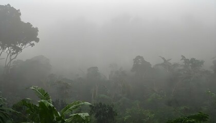 A dense fog shrouding the jungle in mystery upscaled_3
