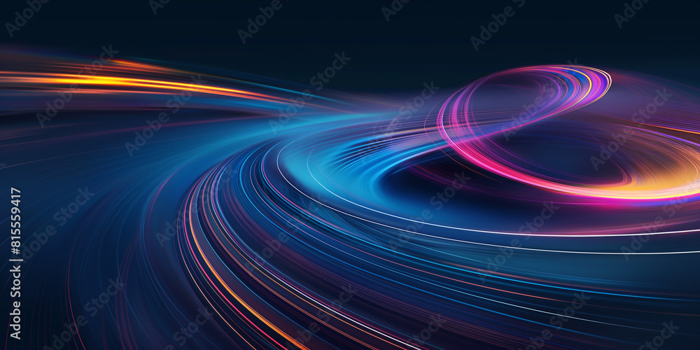 Aufkleber abstract background with space, abstract background with circles, abstract background with glowing c