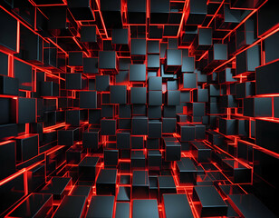 Abstract elegant cubic luxury background Generative AI