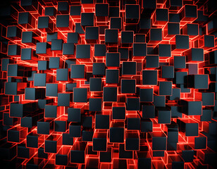 Obraz premium Abstract elegant cubic luxury background Generative AI