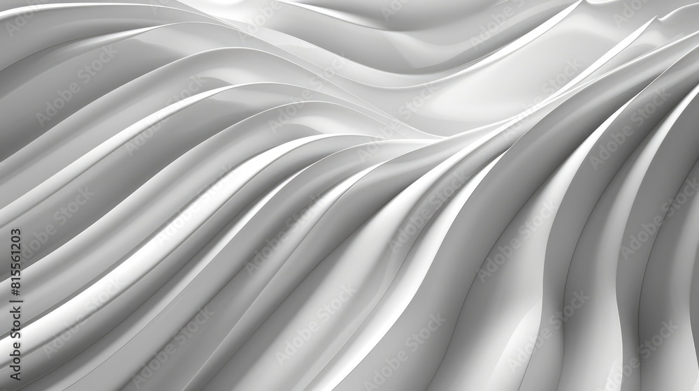 Poster design is characterized by undulating lines that overlay a sleek and polished background
