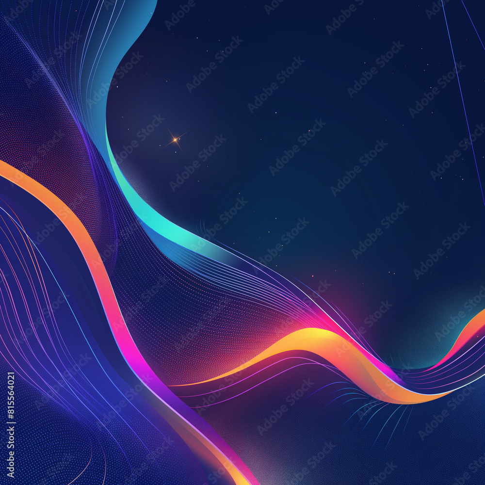 Poster abstract background with circles, abstract background with glowing circles, abstract blue background