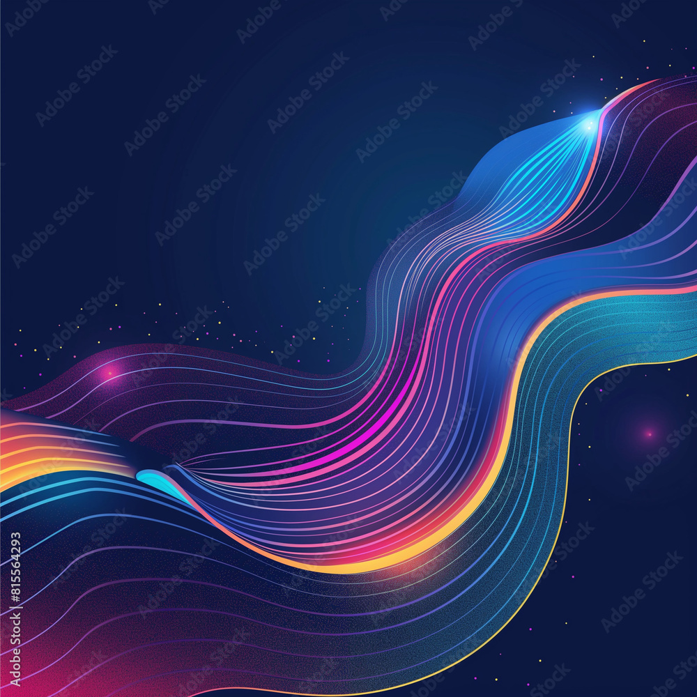 Poster abstract colorful wave background, abstract background with circles, abstract background with glowin