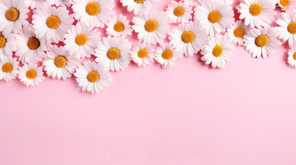 flowers on pink background wallpaper