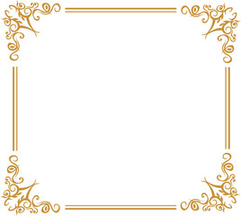 frame with gold ornament frame with ornament frame with golden leaves Golden Rectangle, Corner, Certificate, Border, Pattern, Line, Photo, Wedding, Invitation, Background, Thai, Islamic,
