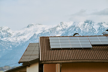 Alpine House Shines with Solar Power on its Roof