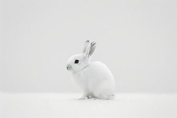 Obraz premium white rabbit