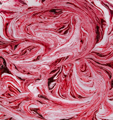 Swirl pattern yogurt with berry cake