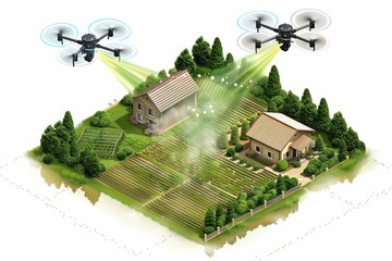 Drone technology propels agricultural research by using unmanned vehicles to water and seed agriculture fields aerially, enhancing smart farming