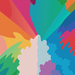 Fototapeta premium Colorful abstract background with dynamic shapes