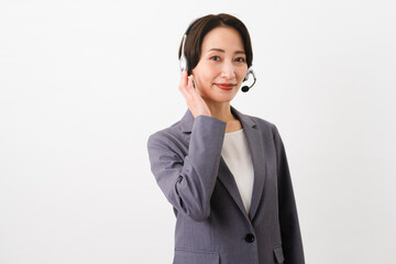 若い女性のオペレーター　ビジネスイメージ