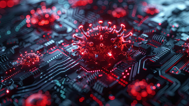 System hacked, caution of cyber virus attack