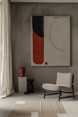 modern bright interiors apartment Living room mockup illustration 3D rendering computer digitally generated image