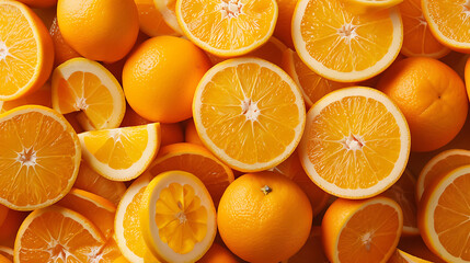 The freshness of the orange,  The beauty and freshness of the bright colors