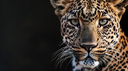 Obraz premium Leopard portrait : Generative AI
