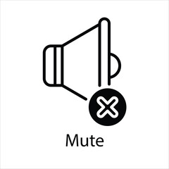 Mute Vector icon