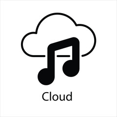 Cloud Vector icon 