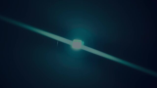 A distorted glass was is viewed throught microscopic lights
