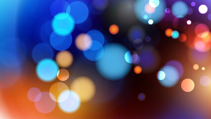 Bokeh lights. Abstract blurred background. Vibrant blur light effect. Vector illustration.
