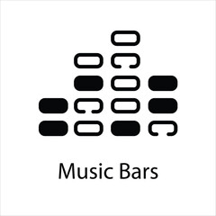 Obraz premium Music Bars Vector icon