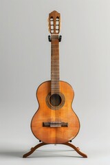 Fototapeta premium Acoustic guitar in the living room. Music concept. Vintage style