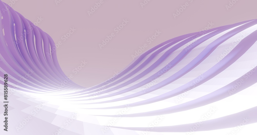 Poster abstract curve waves background 3d render