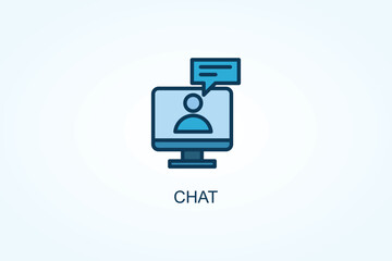 Chat vector  or logo sign symbol illustration