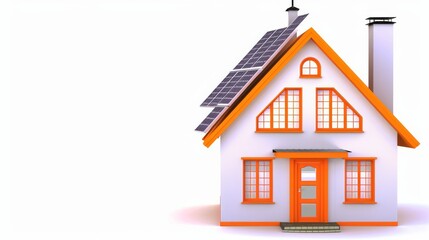 House with solar panels