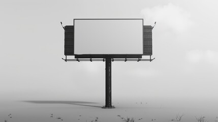 Obraz premium blank billboard (empty advertisement) Empty mockup template