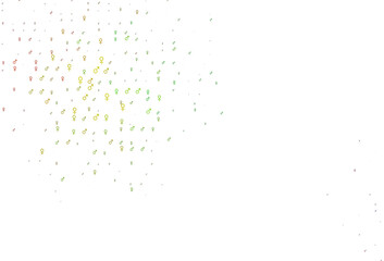 Light multicolor, rainbow vector template with man, woman symbols.