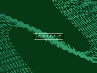 Futuristic green abstract background. Geometric green pattern forms abstract vector background. Green modern background.
