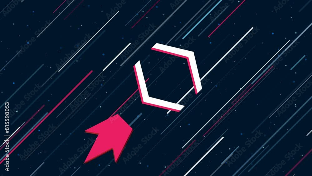 Poster angle brackets symbol flies through the universe on a jet propulsion. the symbol in the center is sh