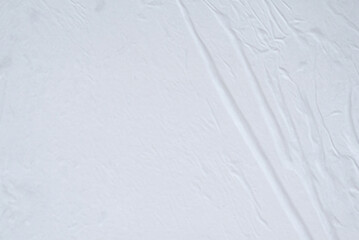Crumpled White Paper Poster Texture Background