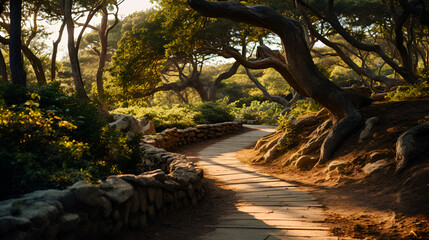 The Mysterious Path: A Celebration of Nature's Grandeur and Enigma in JL Carter's Art