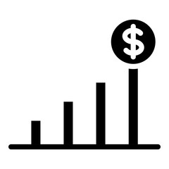 Profit Glyph Icon Design