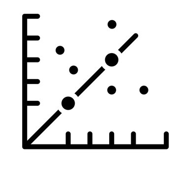 Scatter Graph Glyph Icon Design