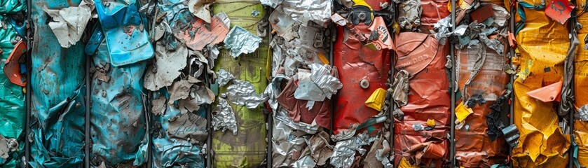 Colorful abstract background made of recycled paper.