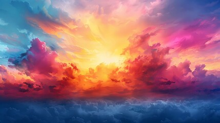 Obraz premium fire in the sky