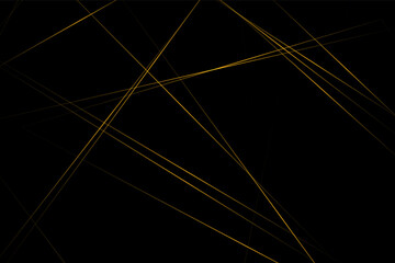 Fototapeta premium Abstract black with gold lines, triangles background modern design. Vector illustration EPS 10.