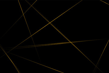 Abstract black with gold lines, triangles background modern design. Vector illustration EPS 10.