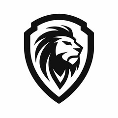 lion head mascot logo design vector art illustration